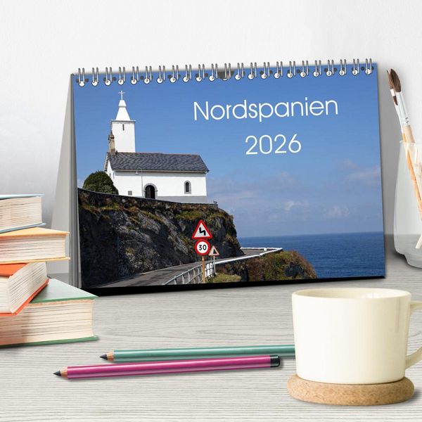 Produktbild: Nordspanien (Tischkalender 2026 DIN A5 quer), CALVENDO Monatskalender