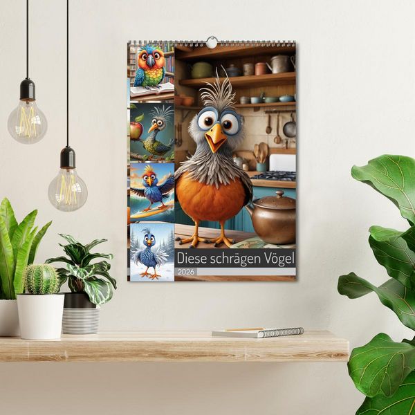 Produktbild: Diese schr&auml;gen V&ouml;gel (Wandkalender 2026 DIN A3 hoch), CALVENDO Monatskalender