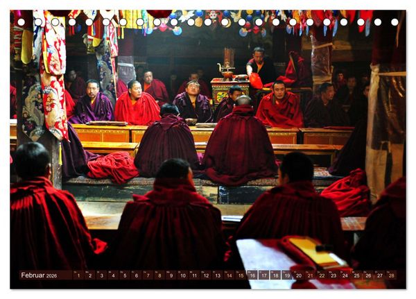Produktbild: Tibet bewegt (Tischkalender 2026 DIN A5 quer), CALVENDO Monatskalender