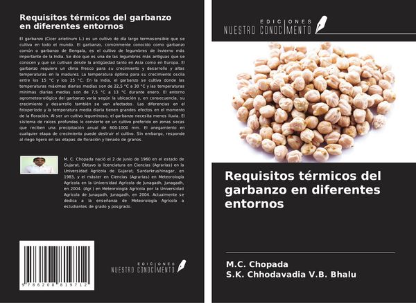 Produktbild: Requisitos t&eacute;rmicos del garbanzo en diferentes entornos