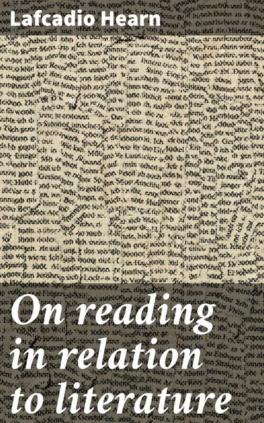 Produktbild: On reading in relation to literature