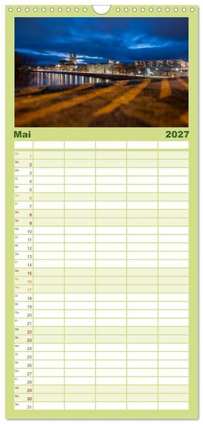 Produktbild: Familienplaner 2027 - Typisch Magdeburg mit 5 Spalten (Wandkalender, 21 x 45 cm) CALVENDO