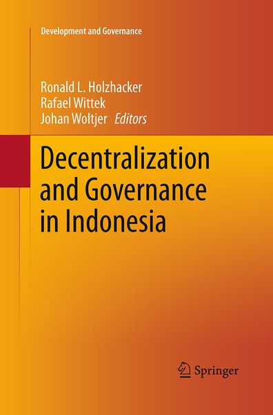 Produktbild: Decentralization and Governance in Indonesia