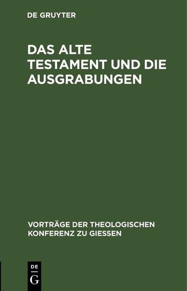 Produktbild: Das Alte Testament und die Ausgrabungen