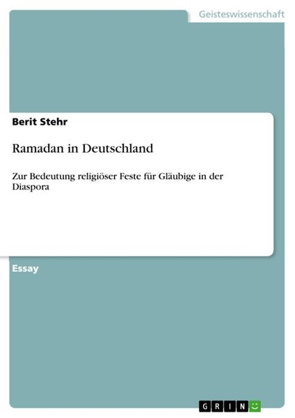 Produktbild: Ramadan in Deutschland