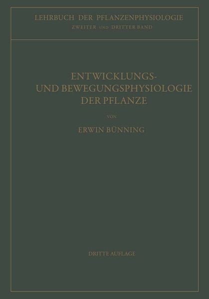 Produktbild: Entwicklungs- und Bewegungsphysiologie der Pflanze