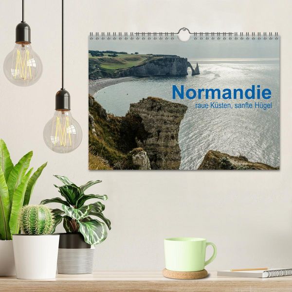 Produktbild: Normandie - raue K&uuml;sten, sanfte H&uuml;gel (Wandkalender 2026 DIN A4 quer), CALVENDO Monatskalender