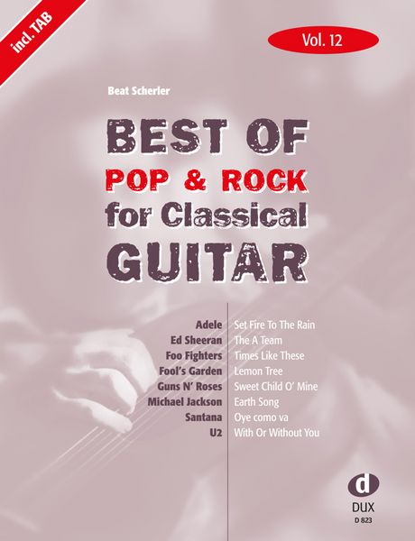 Best of Pop & Rock for Classical Guitar Vol. 12 -