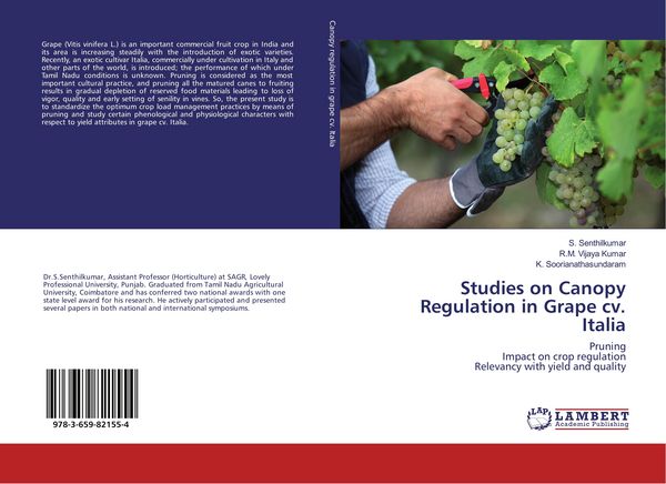 Produktbild: Studies on Canopy Regulation in Grape cv. Italia