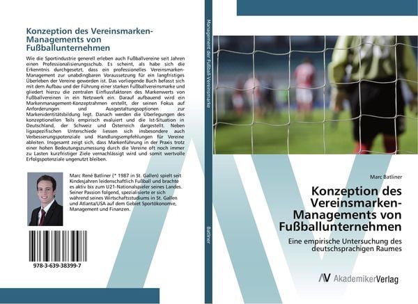 Produktbild: Konzeption des Vereinsmarken-Managements von Fu&szlig;ballunternehmen