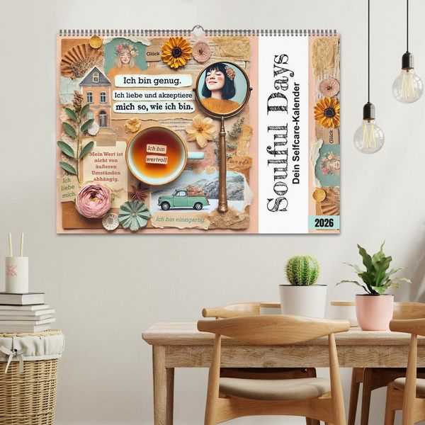 Produktbild: Soulful Days - Dein Selfcare-Kalender (Wandkalender 2026 DIN A2 quer), CALVENDO Monatskalender