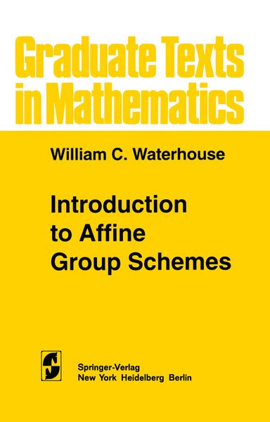 Produktbild: Introduction to Affine Group Schemes