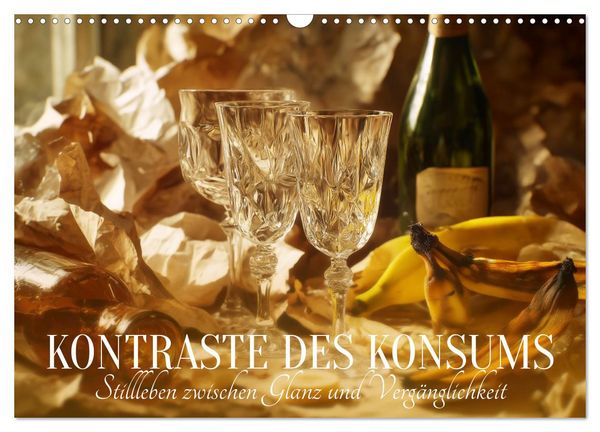 Produktbild: Kontraste des Konsums. Stillleben zwischen Glanz und Verg&auml;nglichkeit (Wandkalender 2027 DIN A3 quer), CALVENDO Monatskalender