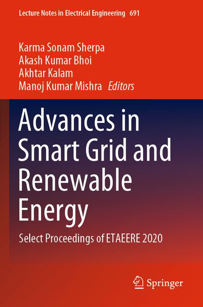 Produktbild: Advances in Smart Grid and Renewable Energy
