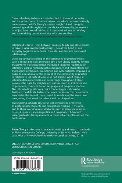 Produktbild: Investigating Intimate Discourse