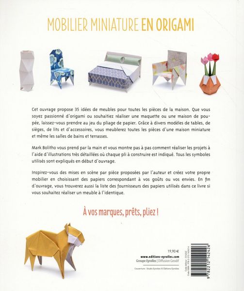 Produktbild: Mobilier miniature en origami