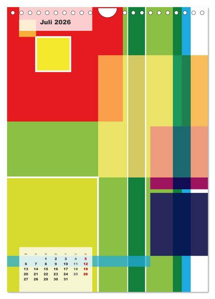 Produktbild: Geometrical ART (Wandkalender 2026 DIN A4 hoch), CALVENDO Monatskalender