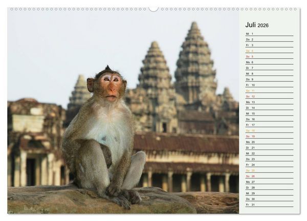 Produktbild: Asien - Thailand und Kambodscha (hochwertiger Premium Wandkalender 2026 DIN A2 quer), Kunstdruck in Hochglanz