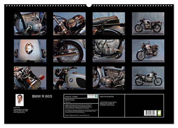 Produktbild: BMW R 60/5 (Wandkalender 2025 DIN A2 quer), CALVENDO Monatskalender