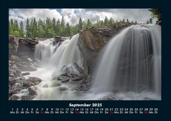 Produktbild: Wasserf&auml;lle 2025 Fotokalender DIN A4