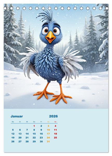 Produktbild: Diese schr&auml;gen V&ouml;gel (Tischkalender 2026 DIN A5 hoch), CALVENDO Monatskalender