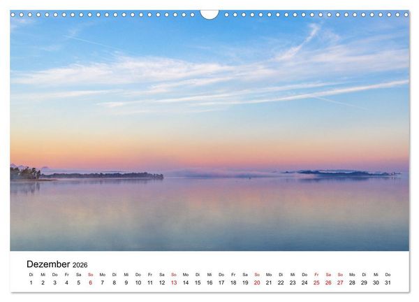 Produktbild: Traumhafter Chiemsee - eine kalendarische Reise (Wandkalender 2026 DIN A3 quer), CALVENDO Monatskalender