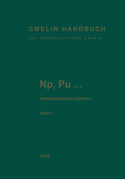 Produktbild: Np, Pu&hellip; Transuranium Elements