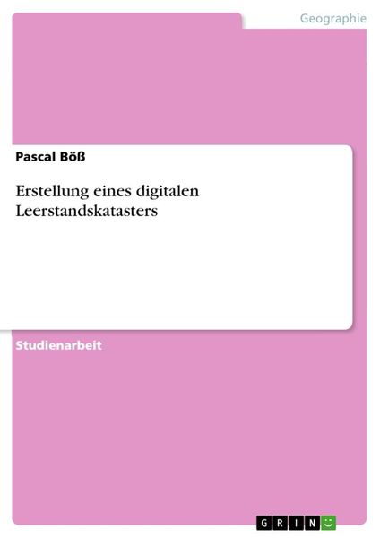 Produktbild: Erstellung eines digitalen Leerstandskatasters