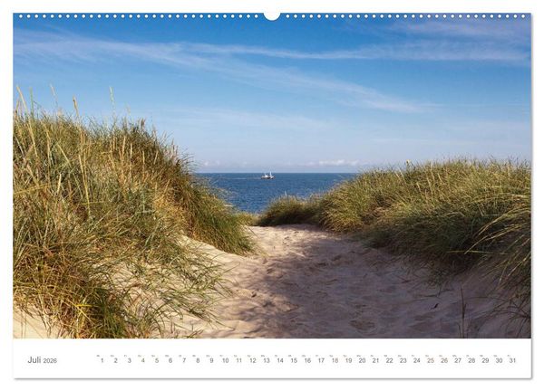 Produktbild: Stege & Wege auf Sylt (hochwertiger Premium Wandkalender 2026 DIN A2 quer), Kunstdruck in Hochglanz