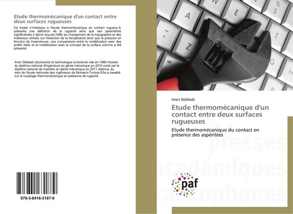 Produktbild: Etude thermom&eacute;canique d'un contact entre deux surfaces rugueuses
