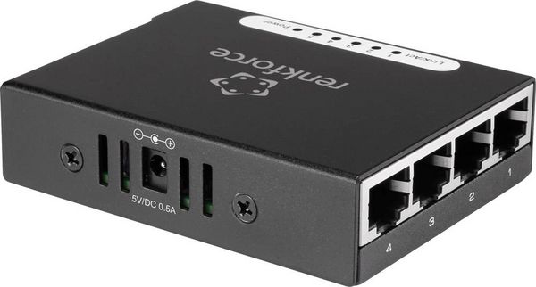 Produktbild: Renkforce RF-4451433 RF-4451433 Netzwerk Switch 5 Port 100MBit/s USB-Stromversorgung
