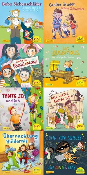 Produktbild: Pixi-8er-Set 314: Bunte Familiengeschichten bei Pixi (8x1 Exemplar)