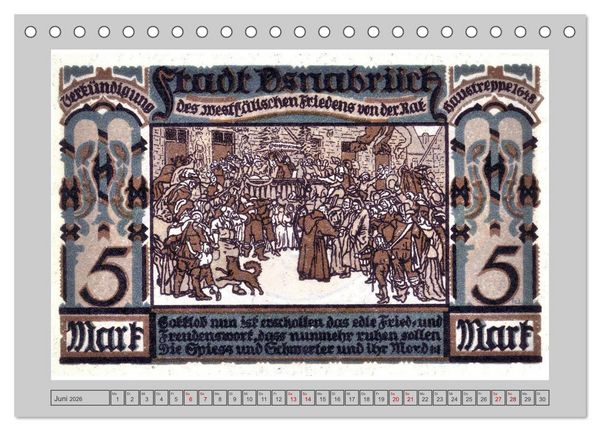 Produktbild: Gru&szlig; aus Osnabr&uuml;ck (Tischkalender 2026 DIN A5 quer), CALVENDO Monatskalender