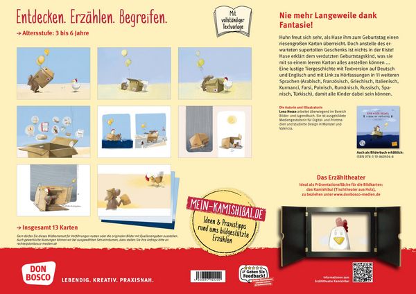 Produktbild: Eine Kiste Nichts. A Box of Nothing. Kamishibai Bildkartenset