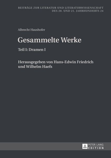 Produktbild: Albrecht Haushofer: Gesammelte Werke