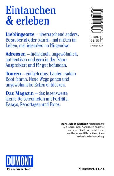 Produktbild: DUMONT Reise-Taschenbuch Reiseführer Korsika