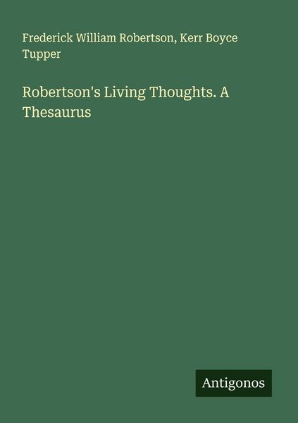 Produktbild: Robertson's Living Thoughts. A Thesaurus