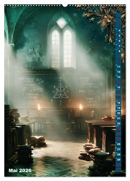 Produktbild: Umbrae Libri (hochwertiger Premium Wandkalender 2026 DIN A2 hoch), Kunstdruck in Hochglanz