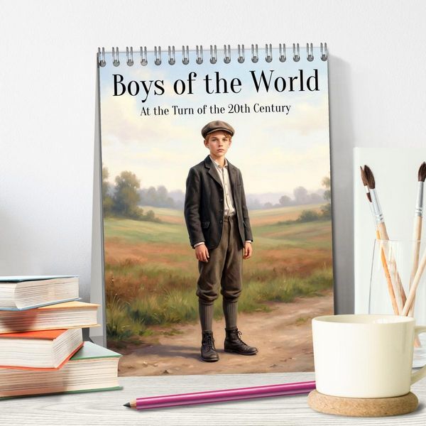 Produktbild: Boys of the World &ndash; At the Turn of the 20th Century (Desk Calendar 2027 DIN A5 portrait), CALVENDO 12 Month DeskCalendar