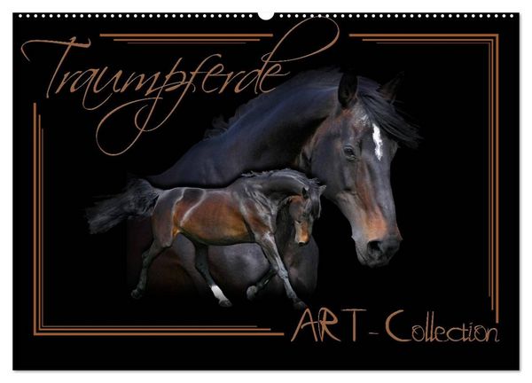 Produktbild: Traumpferde-ART-Collection (Wandkalender 2026 DIN A2 quer), CALVENDO Monatskalender