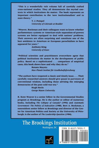 Produktbild: Do Institutions Matter?