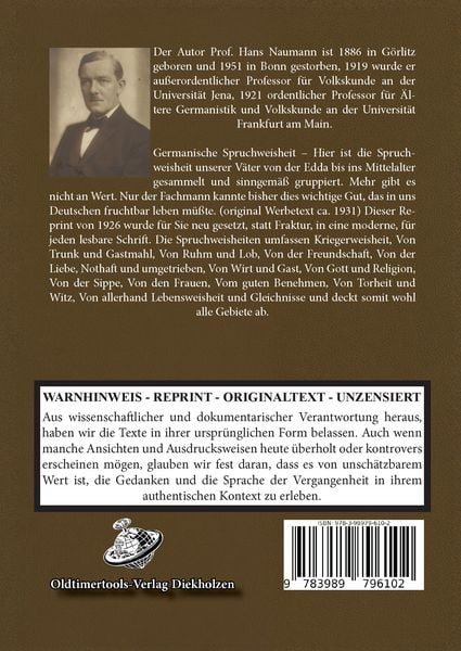 Produktbild: Germanische Spruchweisheit