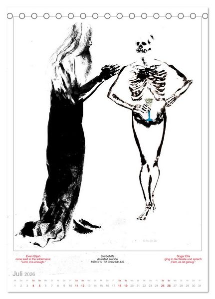 Produktbild: TOTENTANZ HERRENWAHL Haiku Zenga Photo DANCE OF DEATH MEN'S CHOICE (Tischkalender 2026 DIN A5 hoch), CALVENDO Monatskalender