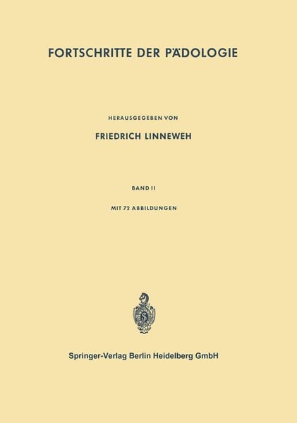 Fortschritte der Pädologie, Taschenbuch von , Springer Berlin, 9783642496141