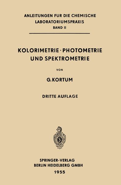Produktbild: Kolorimetrie &middot; Photometrie und Spektrometrie