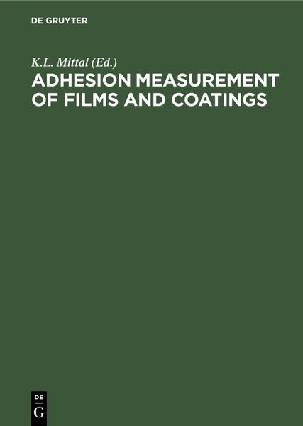 Produktbild: Adhesion Measurement of Films and Coatings