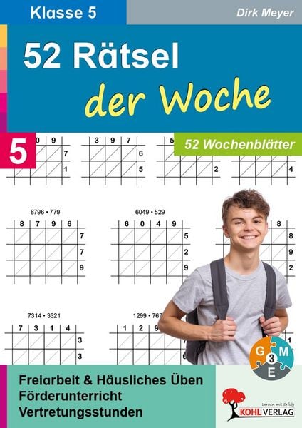 Produktbild: 52 R&auml;tsel der Woche / Klasse 5