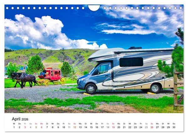 Produktbild: KANADA Mit dem Camper quer durch die Rockies (Wandkalender 2026 DIN A4 quer), CALVENDO Monatskalender