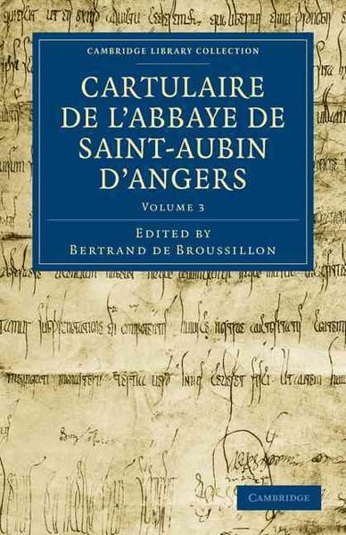 Produktbild: Cartulaire de L'Abbaye de Saint-Aubin D'Angers