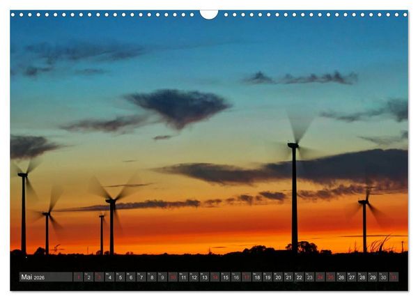 Produktbild: Nordfriesland dunkelbunt &ndash; zwischen T&ouml;nning und Sankt Peter-Ording (Wandkalender 2026 DIN A3 quer), CALVENDO Monatskalender